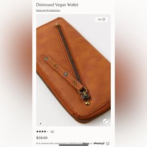 BRAND NEW Free People Leather Vegan Wallet